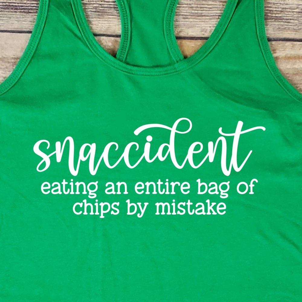 Snaccident - Eating an entire bag of chips by mistake - tank top